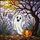Cartoony Ghost Jack-o'-lantern Tiffany Stained Glass - Halloween Spooky Season Decor Stained Glass Suncatcher - 5