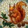 Squirrel Stained Glass Suncatcher with Pinecones & Leafy Branch - Tiffany Style Wildlife Art - 5