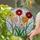 Stained Glass Floral Bouquet Dahlia Zinnia Flowers - Tiffany Style Mosaic Jewel Tone Art Stained Glass Suncatcher - 2