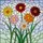 Stained Glass Floral Bouquet Dahlia Zinnia Flowers - Tiffany Style Mosaic Jewel Tone Art Stained Glass Suncatcher - 5