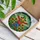 Friendly Scarecrow Jack-o'-lantern Sunflowers Stained Glass Tiffany Style Autumn Decor Stained Glass Suncatcher - 3