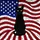 Black Cat American Flag Mosaic Tiffany Style - Patriotic Independence Day Gift for Cat Lovers Stained Glass Suncatcher - 5