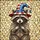 Patriotic Raccoon Wizard Hat Tiffany Glass Mosaic - American Pride Window Decor Stained Glass Suncatcher - 5