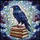 Iridescent Raven Dark Blue Purple Stained Glass Books Tiffany Mosaic Branches Leaves Stained Glass Suncatcher - 5
