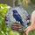 Iridescent Raven Dark Blue Purple Stained Glass Books Tiffany Mosaic Branches Leaves Stained Glass Suncatcher - 2