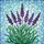Purple Lavender Flowers Stained Glass Mosaic Art - Emerald Green Leaves Jewel Tones Stained Glass Suncatcher - 5