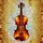 Antique Wooden Violin Tiffany Style Jewel Tone Cracked-Ice Mosaic Glass Decor Gift Stained Glass Suncatcher - 5