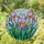 Tiffany Style Stained Glass Purple Iris Flowers Mosaic Art - Glowing Jewel Tone Floral Decor Stained Glass Suncatcher - 1