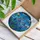 Tall Bell-Shaped Flowers Bumblebees Blue Sky Clouds Mosaic - Tiffany Stained Glass Art Stained Glass Suncatcher - 3