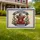 Highland Cow American Flag Cowboy Hat - USA 250 Years of Freedom Patriotic 1776-2026 Yard Sign - 1