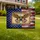 Bald Eagle American Flag Cross 1776-2026 - USA 250 Years of Freedom God Bless America Yard Sign - 1