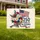 America 250th Anniversary Patriotic Floral Flag - 1776-2026 Years of Blessing Yard Sign - 1