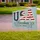 USA Flag Letters Freedom EST. 1776 Patriotic - 250th Anniversary 1776-2026 Independence Day Yard Sign - 3