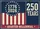 Distressed American Flag 1776-2026 - 250 Years Quarter-Millennial USA Celebration Yard Sign - 6