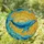 Majestic Blue-Green Whale Mosaic with Golden Sunburst & Swirling Stained Glass Stained Glass Suncatcher - 1