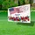 Waving American Flag "America" 1776-2026 Floral - USA 250th Anniversary Patriotic Design Yard Sign - 4