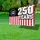 Distressed Patriotic American Flag 1776-2026 250 Years - USA 250th Anniversary Independence Day Yard Sign - 4