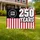 Distressed Patriotic American Flag 1776-2026 250 Years - USA 250th Anniversary Independence Day Yard Sign - 1