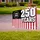 Distressed Patriotic American Flag 1776-2026 250 Years - USA 250th Anniversary Independence Day Yard Sign - 3
