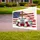 Cross American Flag 'One Nation Under God' Floral Wreath - USA 250th Anniversary 1776-2026 Yard Sign - 3