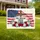 Cross American Flag 'One Nation Under God' Floral Wreath - USA 250th Anniversary 1776-2026 Yard Sign - 1