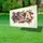 Patriotic USA Flag Letters 1776-2026 - Floral Poppies 250 Years of Freedom Celebration Yard Sign - 4