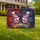 Stained Glass American Flag Butterfly 1776-2026 - USA 250th Anniversary Patriotic Yard Sign - 1