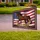 Bay Horse American Flag with Laurel Wreaths 1776-2026 - USA 250th Anniversary Yard Sign - 3