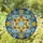 Star of David Geometrically Intricate Tiffany Stained Glass Floral Mosaic Jewel Tones Stained Glass Suncatcher - 1