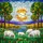 Tiffany Stained Glass Sheep Meadow River Hills Art - Pastoral Nature Scene Home Decor Stained Glass Suncatcher - 5