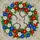 Tiffany Style Stained Glass Floral Wreath Brown Branches Red White Blue Flowers Mosaic Stained Glass Suncatcher - 5