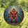 Muscular Bigfoot Sasquatch Stained Glass Forest - Nature Creature Home Decor Gift Stained Glass Suncatcher - 1