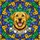 Golden Labrador Retriever Buddy Stained Glass Mosaic Smiling Dog Art Red Collar Stained Glass Suncatcher - 5