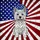 Cheerful Westie Dog American Flag Stained Glass - Patriotic Tiffany Art Gift for Pet Lovers Stained Glass Suncatcher - 5