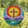 Rugged Wooden Cross Stained Glass Sunburst Landscape - Tiffany Style Jewel Tones Stained Glass Suncatcher - 1