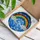 Vibrant Stained Glass Rainbow Clouds Sky Mosaic - Colorful Intricate Tiffany Style Art Stained Glass Suncatcher - 3