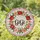 GiGi" Decorative Script Stained Glass Tiffany Camellia Flower Wreath Jewel Tone Sky Mosaic Stained Glass Suncatcher - 1