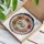 GiGi" Decorative Script Stained Glass Tiffany Camellia Flower Wreath Jewel Tone Sky Mosaic Stained Glass Suncatcher - 3