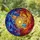 Tiffany Style Stained Glass Solar System Planets Ringed Saturn Jupiter Earth Galaxy Cosmic Stained Glass Suncatcher - 1