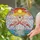 Two Flamingos Heart Stained Glass Jewel Tone - Radiant Sunset Nature Birds Art Stained Glass Suncatcher - 2