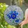Blue Anemone Stained Glass Mosaic - Tiffany Style Jewel Tone Intricate Art Window Decor Stained Glass Suncatcher - 2