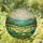 White Sheep Grazing Rolling Hills Tiffany Stained Glass - Vibrant Sky Jewel Tones Stained Glass Suncatcher - 1