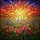 Wildflower Meadow Sunset Sky Pink Red Purple Flowers Lush Field Dramatic Mosaic Stained Glass Suncatcher - 5