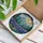 Towering Lupine Wildflowers Majestic Mountain Range Radiant Sun Tiffany Stained Glass Artwork Stained Glass Suncatcher - 3