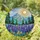 Towering Lupine Wildflowers Majestic Mountain Range Radiant Sun Tiffany Stained Glass Artwork Stained Glass Suncatcher - 1