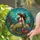 Stained Glass Mermaid, Ocean Life & Underwater Plants - Tiffany Jewel Tone Decor Gift Stained Glass Suncatcher - 2