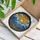 Radiant Yellow Sun Ocean Coral Waves Tiffany Stained Glass Underwater Coral Scene Art Stained Glass Suncatcher - 3