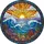 Radiant Yellow Sun Ocean Coral Waves Tiffany Stained Glass Underwater Coral Scene Art Stained Glass Suncatcher - 5