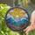 Radiant Yellow Sun Ocean Coral Waves Tiffany Stained Glass Underwater Coral Scene Art Stained Glass Suncatcher - 2