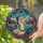 Majestic Pelican Purple Turban Stained Glass Tiffany Mosaic Jewel Tone Landscape Art Stained Glass Suncatcher - 2